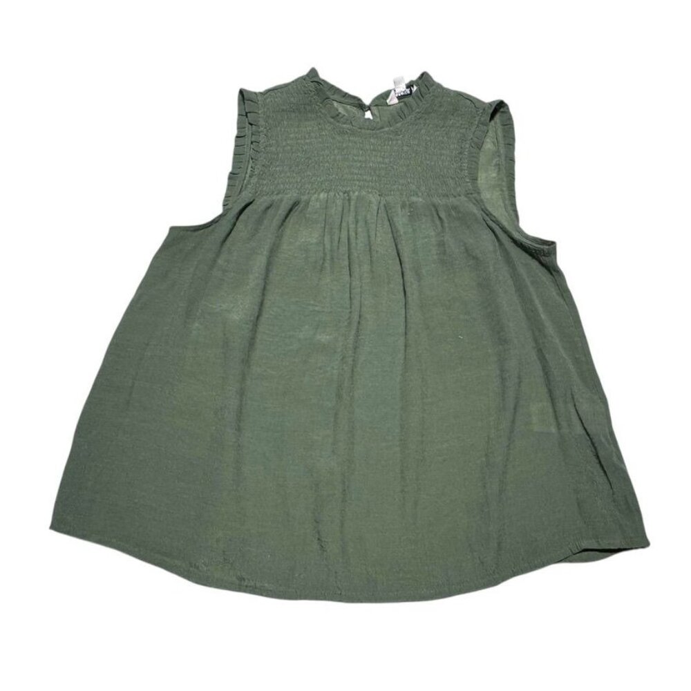 Nanette Lepore Peplum Blouse Green Size Large